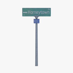 street sign model