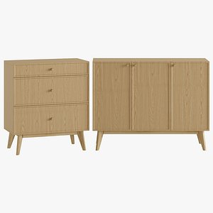Elegance chest of drawers 3D model