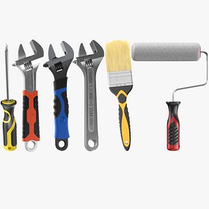 3D Detailed Hand Tools Collection