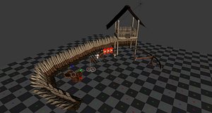 roman shield 3D model