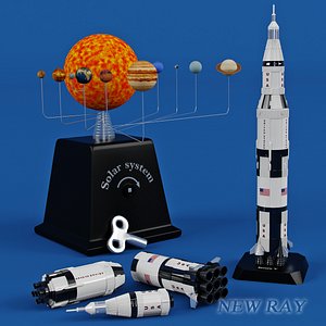 toy rocket new 3d max