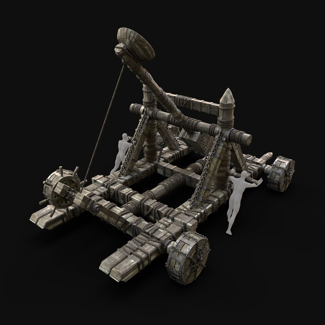 3D WAR MACHINE CATAPULT MEDIEVAL SIEGE WAR BATTLE WEAPON model https://p.turbosquid.com/ts-thumb/jN/1hM4tG/eZ/catapult_render4/jpg/1646174240/1920x1080/fit_q87/ccc82ca0c25dedf16ea5a447bfa0052a02973e10/catapult_render4.jpg