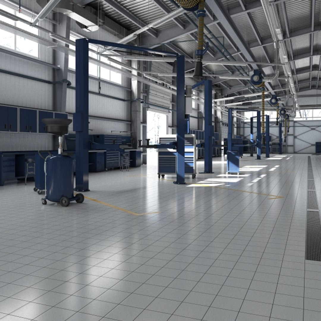 Big Hd Car Service 3D Model - TurboSquid 1376606
