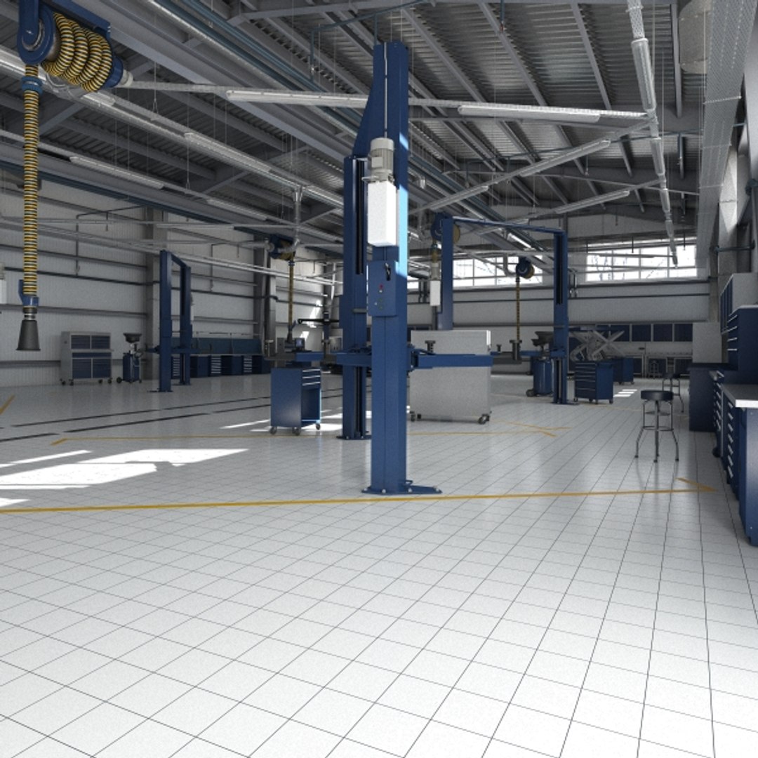 Big Hd Car Service 3D Model - TurboSquid 1376606