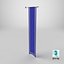 Blue Banner 3D model