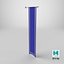 Blue Banner 3D model