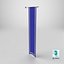 Blue Banner 3D model