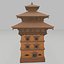 3D South Asian Multi  Tier Pagoda Temple   PBR Game-Ready 3D Model