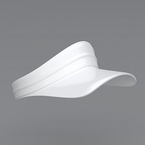 3D Visor Cap White model