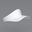 Cappellino con visiera bianco