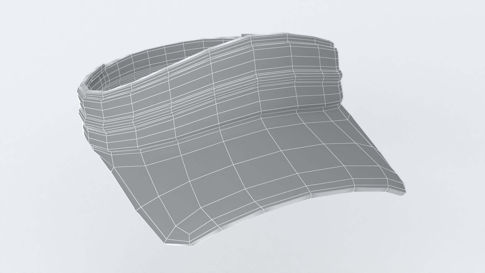 3D Visor Cap White model https://p.turbosquid.com/ts-thumb/jN/AUPMH1/QQ/wire3/jpg/1775335387/1920x1080/fit_q87/f97b63fab36b49883e4a796909b29770dba6a0a8/wire3.jpg