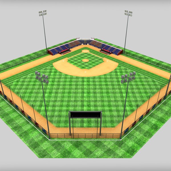 baseball stadium 3d max