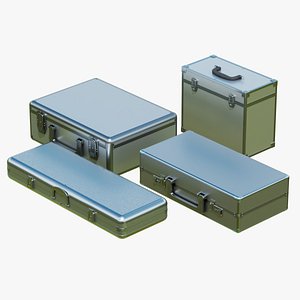 3D model Industrial Metal Storage Cases Collection