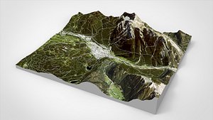 Cityscape Mittenwald Bavaria Germany 3D model