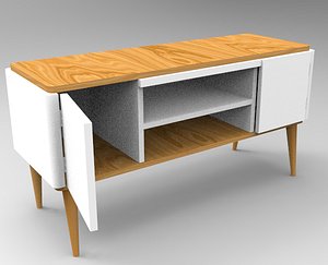 3D meuble en bois moderne