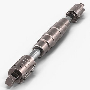 anodized ram hydraulic cylinder 3d max