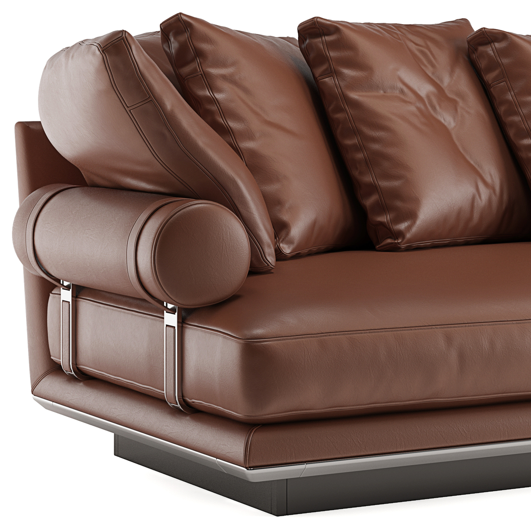 3D B E B Italia Noonu L Leather Sofa Model - TurboSquid 1740633