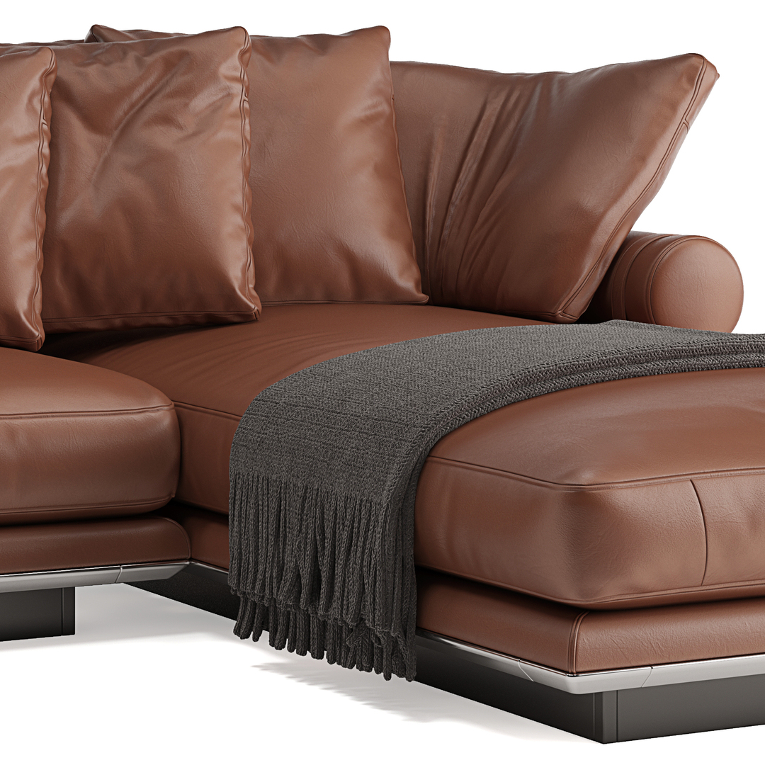 3D B E B Italia Noonu L Leather Sofa Model - TurboSquid 1740633