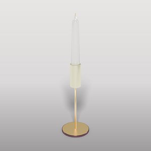 Brass Candle Holder 3D model