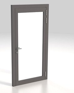 Alu Glas Tr Alu glass door