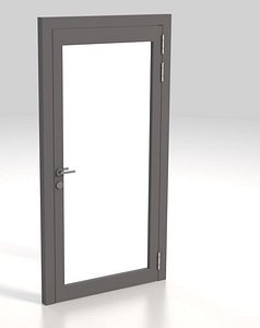 Alu Glas Tr Alu glass door