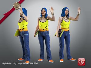 Student Female A AS 21 30 A 001 Hand up