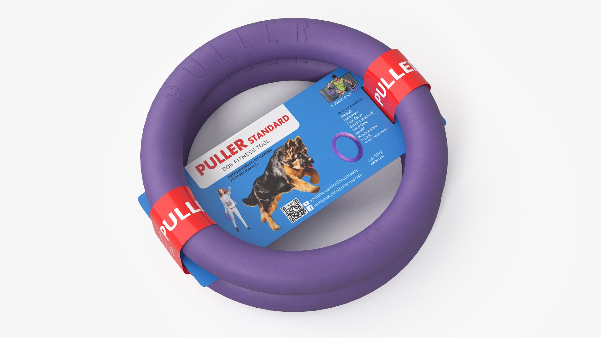 Dog Puller Standart Fitness Tool Package 3D model preview