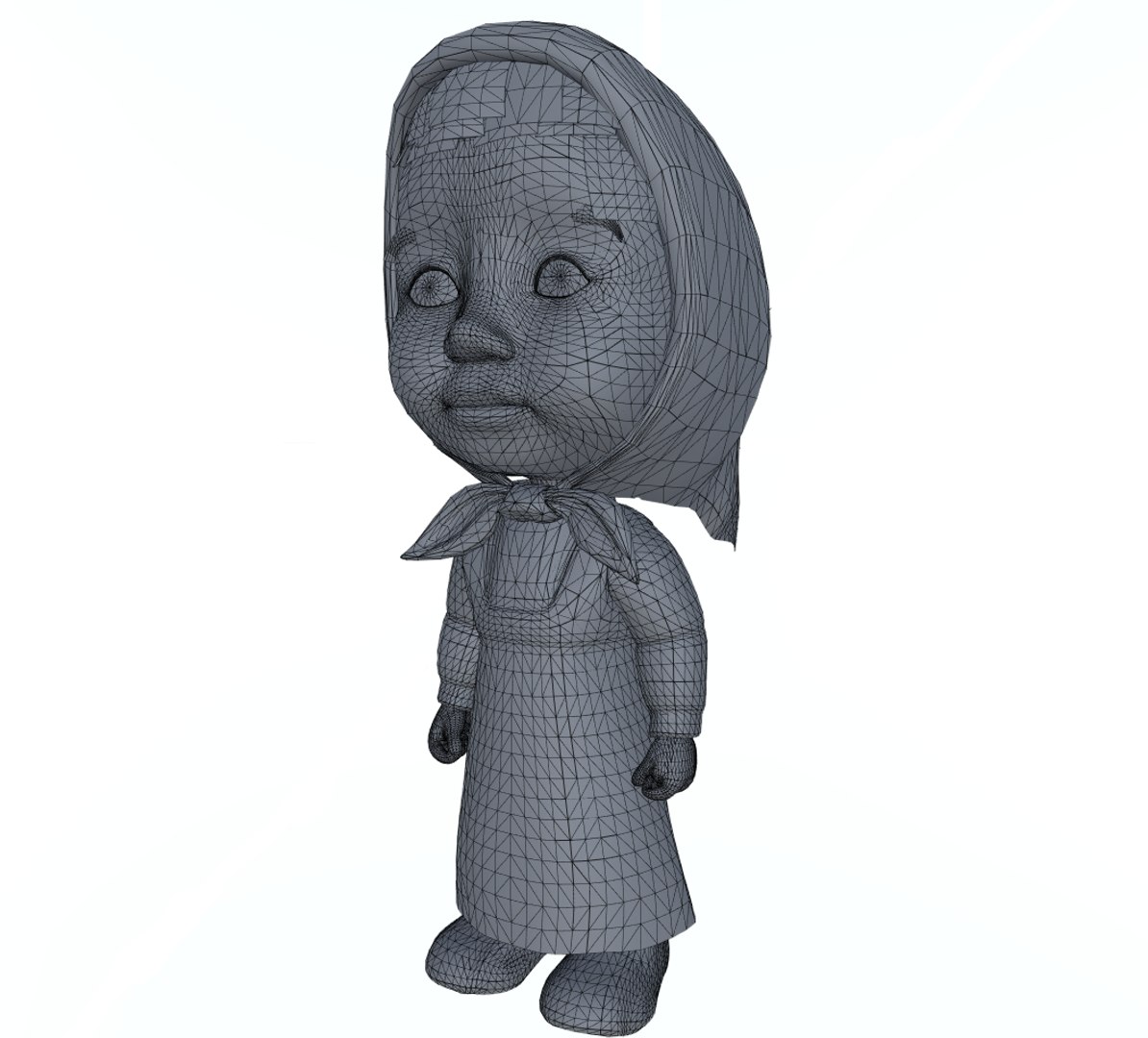 3d Cartoon Rig Model
