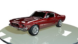 3d classic sports car model