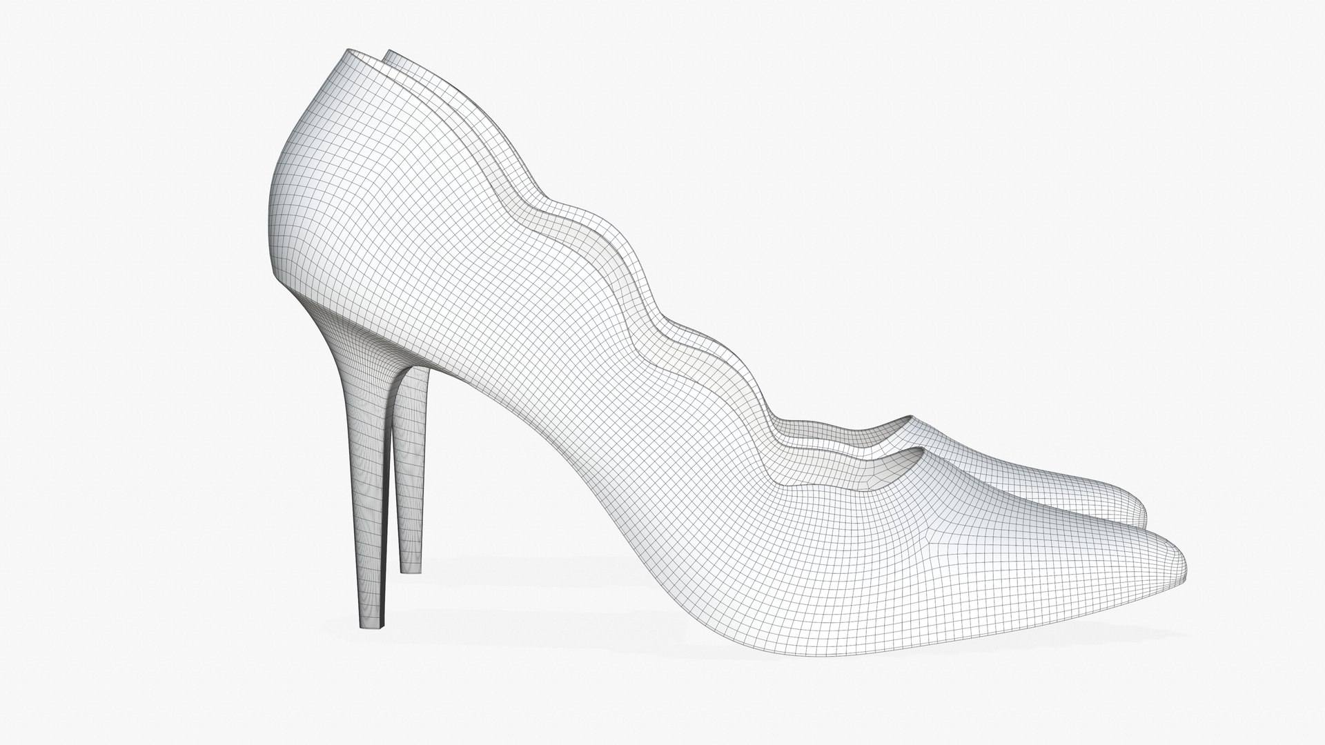 Black Shoes Women High Heels 3D model - TurboSquid 1860508