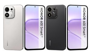 3D model Honor 600 Smart 5G Black And Meteor Silver