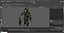 Francotirador en Leaf Ghillie Suit T-pose