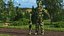 Francotirador en Leaf Ghillie Suit T-pose
