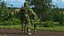Francotirador en Leaf Ghillie Suit T-pose
