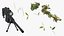 Francotirador en Leaf Ghillie Suit T-pose