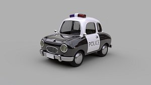 Cartoon Police Car Rig