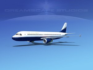 3d model a320 airbus airliners