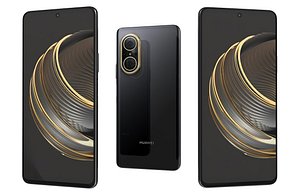 3D Huawei Nova 10 Youth Black Low Poly