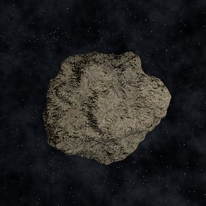 Low Polygon Asteroid