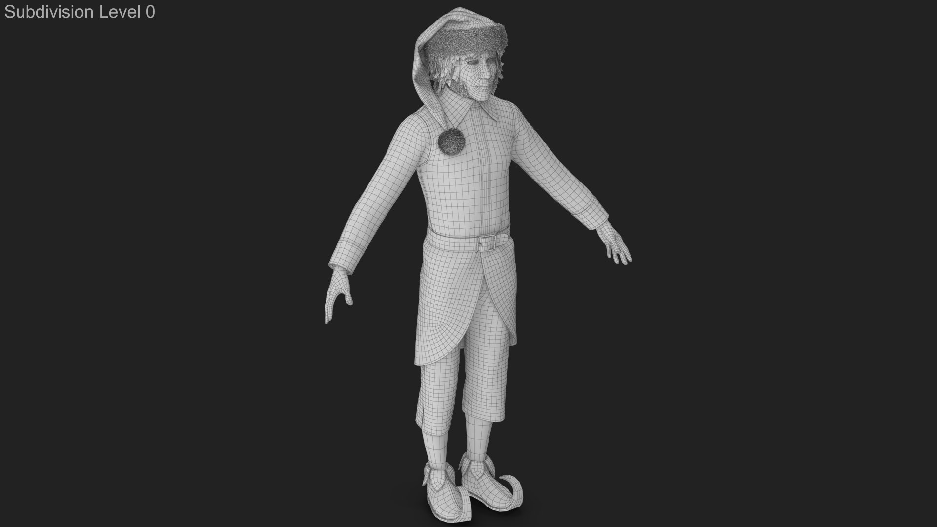 3D Christmas Elf Male 4 model https://p.turbosquid.com/ts-thumb/jN/mL5JWt/Xq/wireframe_00/jpg/1755434107/1920x1080/fit_q87/d6af25803e7b10fcf12fd2574df7d7cfb83ae759/wireframe_00.jpg