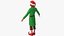 3D Christmas Elf Male 4 model