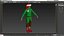 3D Christmas Elf Male 4 model