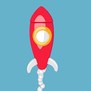 rocket toon 3D model