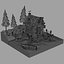 Stylized Fishermans house 01