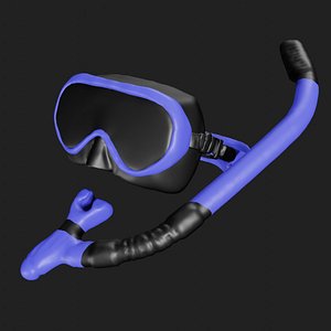 Scuba mask with snorkel