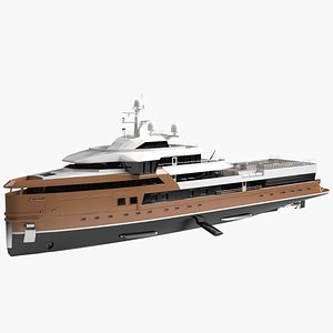 3D model La Datcha Luxury Explorer Yacht Dynamic Simulation