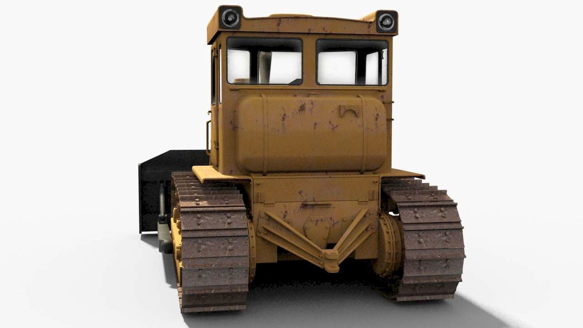 Soviet tractor track 3D model - TurboSquid 1613722