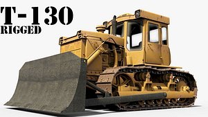 tractor T130 rigged