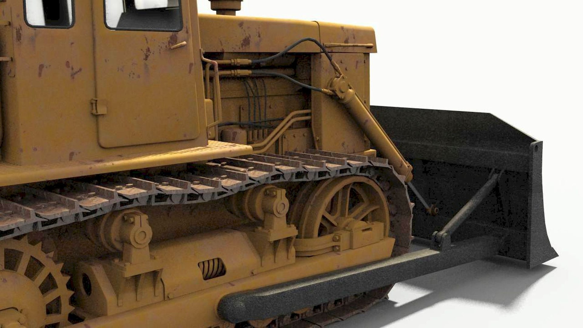 Soviet tractor track 3D model - TurboSquid 1613722