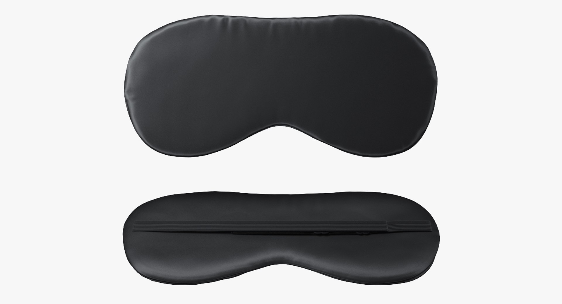 Folded Sleeping Mask 3D model preview